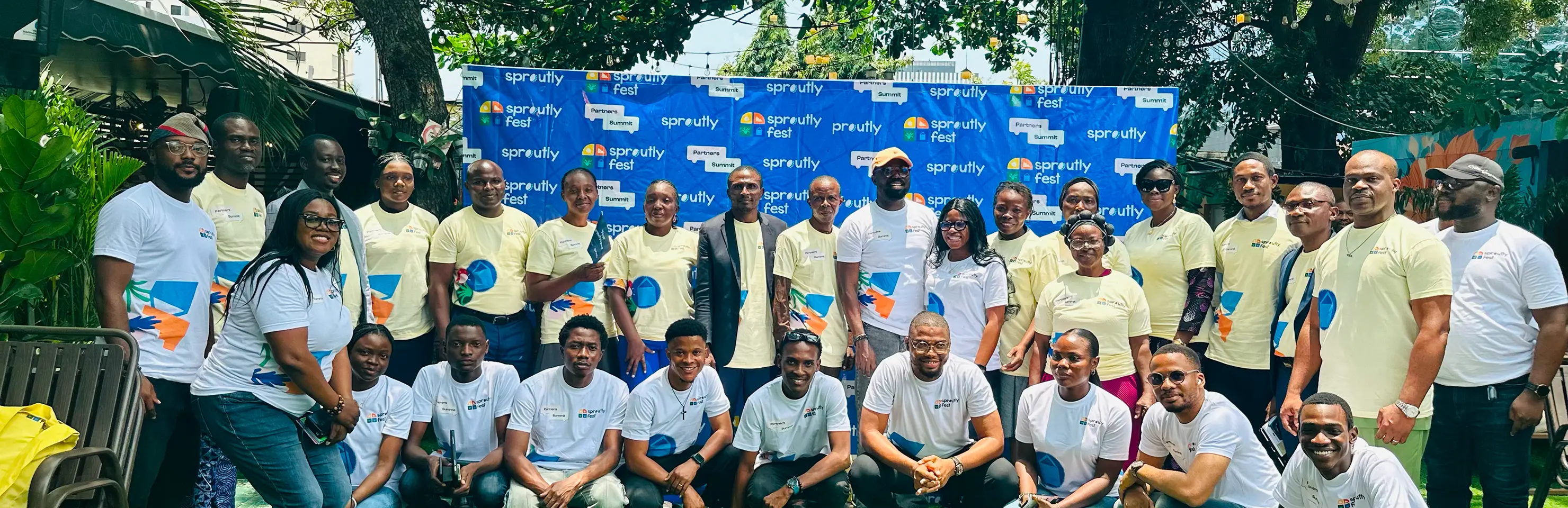 company staff with partners