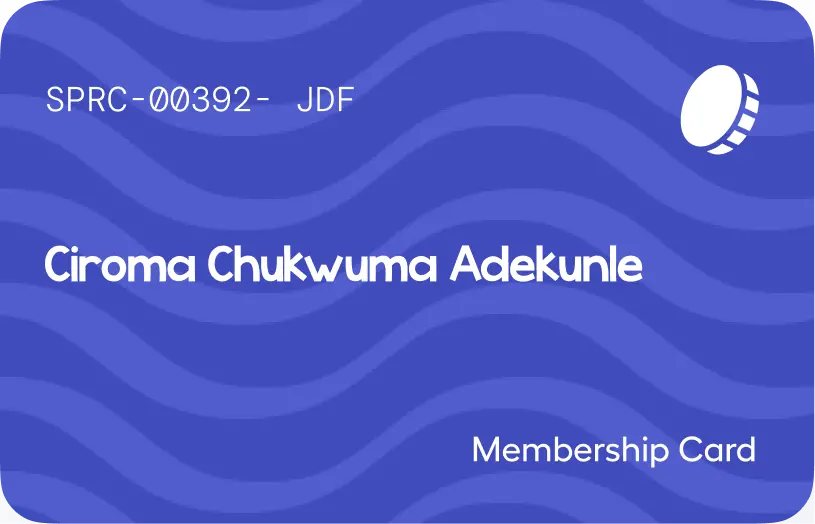 Cowri Credit membership card