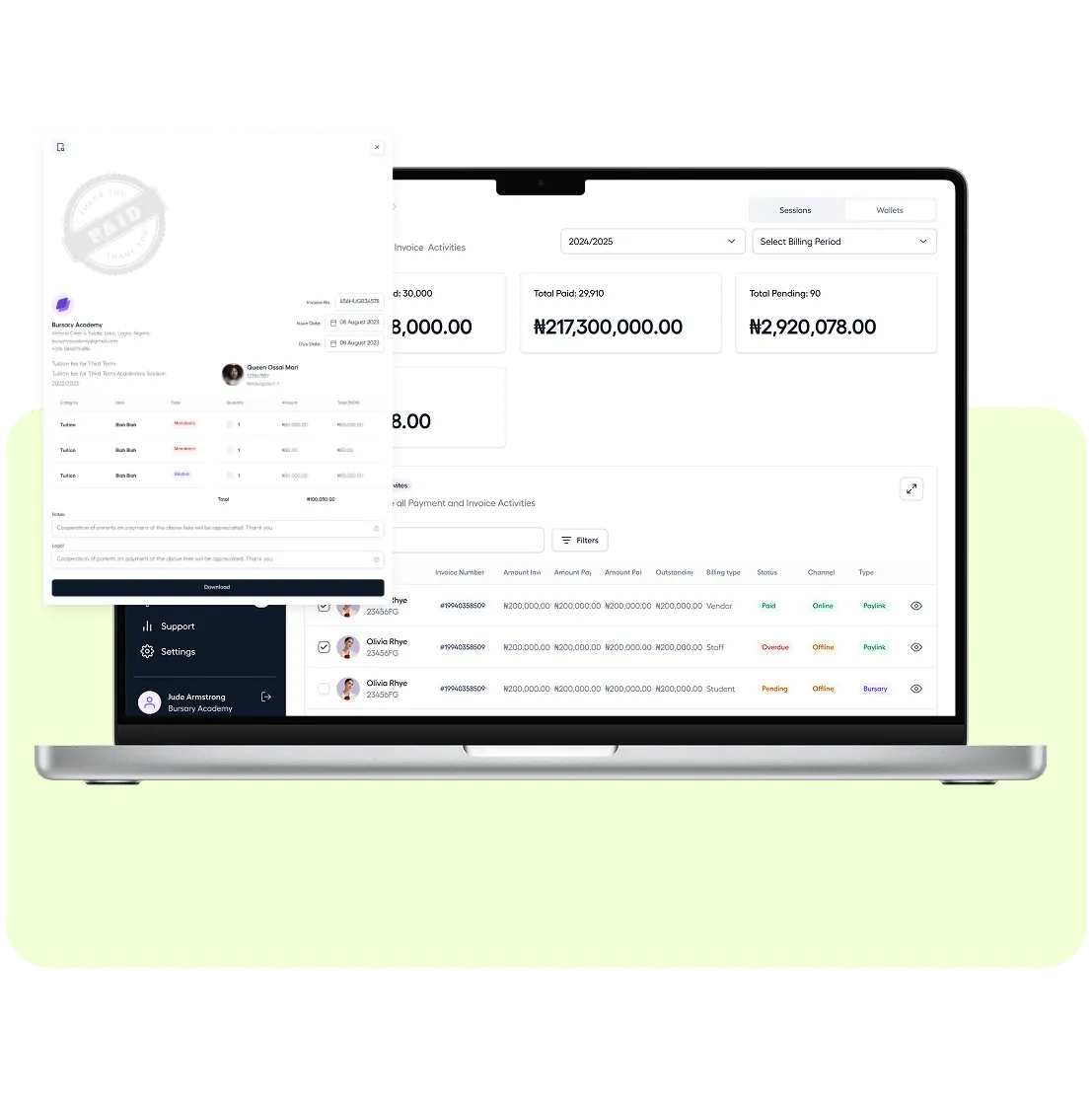 Income & Expense Management