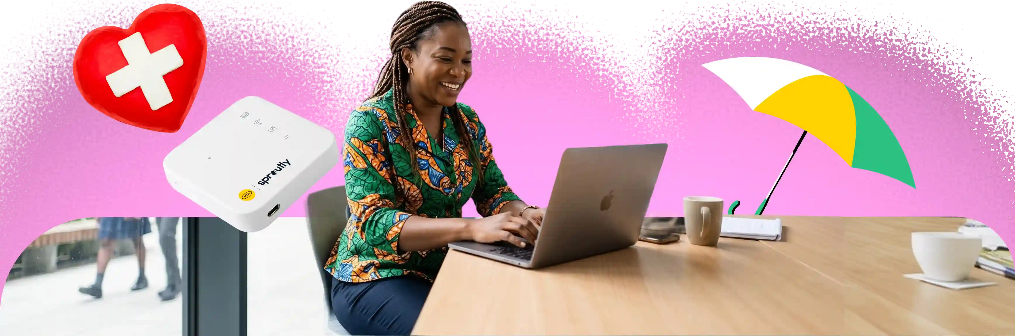Teacher working on a laptop